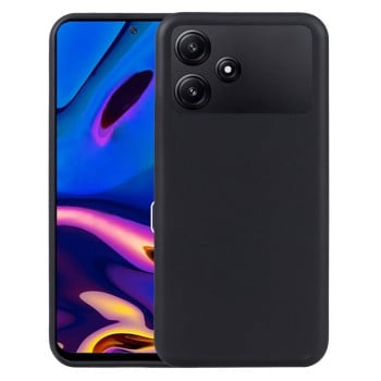 Противоударный силиконовый чехол для Xiaomi Redmi 12 5G/Poco M6 Pro 5G- черный