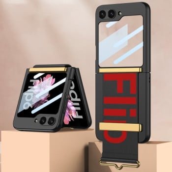Протиударний чохол GKK Wristband для Samsung Galaxy Flip 6/Flip 7 FE 5G - чорний