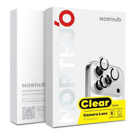 Захисне скло на камеру NORTHJO Camera Lens Protector Clear Ring на iPhone Air - прозоре
