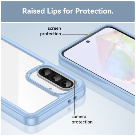 Противоударный чохол Colorful Acrylic Series для Samsung Galaxy A36 5G - синий