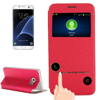 Чехол-книжка Display ID для Samsung Galaxy S7 Edge / G935 - красный