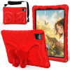 Противоударный чехол Butterfly Bracket EVA для iPad Pro 11 2024/Air 4/Air 5/Pro 11 (2018/2020/2021/2022) - красный