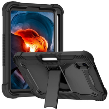 Противоударный чехол Silicone with Holder для iPad mini 6 - черный