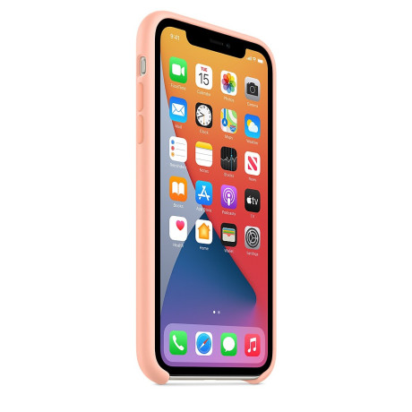 Силиконовый чехол Silicone Case Grapefruit на iPhone 11-премиальное качество