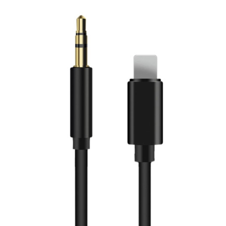 Перехідник 8 Pin to 3.5mm AUX Audio Adapter Cable, Length: 1m - чорний