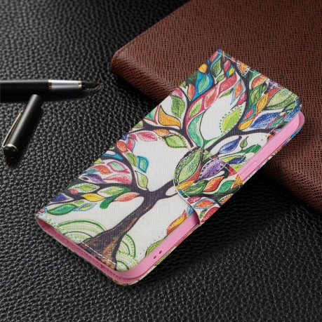 Чехол-книжка Colored Drawing Series на iPhone 13 Pro Max - Tree of Life