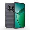Силіконовий чохол Magic Flannel для Realme 12+ 5G/12 4G/13 4G - темно-сірий