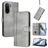 Чехол-книжка Line Splicing эко-кожа Ретро для Redmi A7 Pro 171mm / Poco C85x 5G — серый