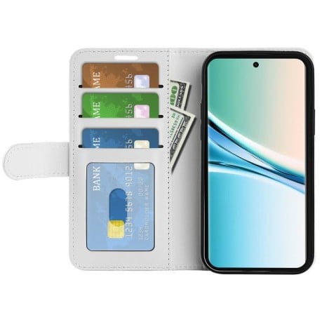 Чохол-книжка R64 Texture Single на Xiaomi Redmi Note 15 4G / 5G /Poco M8 164mm — білий