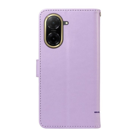 Чехол-книжка Happy Cat Pattern для Xiaomi Redmi A5 4G - фіолетовий