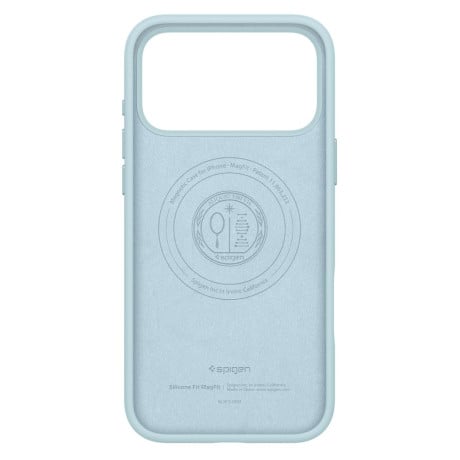 Оригінальний чохол Spigen Silicone Fit з MagSafe на iPhone 17 Pro Max - Blue
