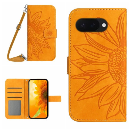 Чохол-книжка Skin Feel Sun Flower для Google Pixel 9a - жовтий