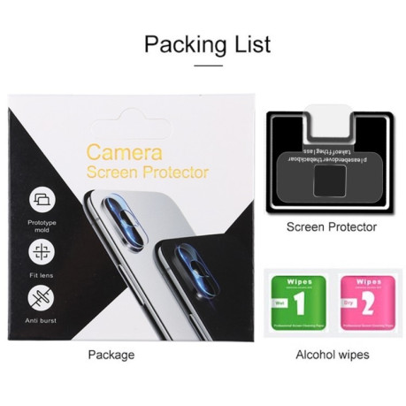 Защита камеры 9H 2.5D для iPhone 11 Pro /iPhone 11 Pro Max - прозрачное