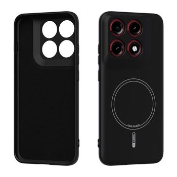 Силіконовий чохол ABEEL з MagSafe і м'яким покриттям на Motorola Edge 70 Pro 5G — чорний