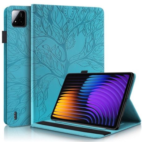 Чехол-книжка Tree Life Series Embossed Leather для Xiaomi Pad 7 / 7 Pro - синий