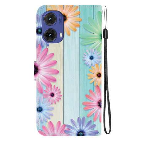 Чехол-книжка Colored Drawing Series на Motorola Moto G85 5G - разноцветный