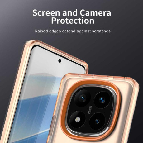 Протиударний чохол Candy Magsafe PC Hybrid TPU для Redmi Note 14 Pro 4G - помаранчевий