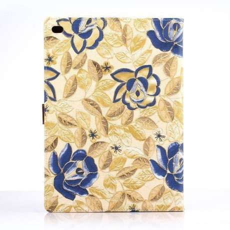 Шкіряний Чохол Deft Flowers Cloth Magnetic жовтий для iPad Air 2