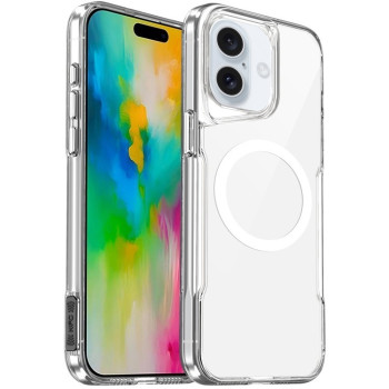 Чохол MagSafe Acrylic + TPU Transparent на iPhone 16 Plus - прозорий