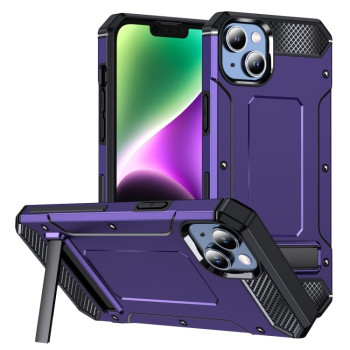 Противоударный чехол Matte Holder для iPhone 15 Plus - фиолетовый