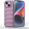 Силіконовий чохол Magic Flannel для iPhone 15 - фіолетовий