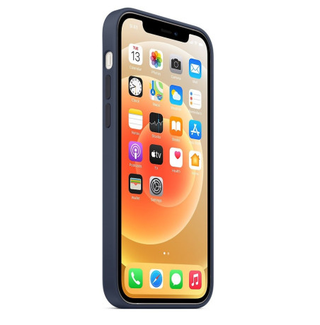 Силиконовый чехол Silicone Case Deep Navy на iPhone 12 mini with MagSafe - премиальное качество