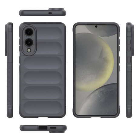 Силіконовий чохол Magic Flannel для Samsung Galaxy S25 Edge 5G - темно-сірий