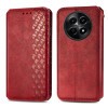 Чехол-книжка Cubic Grid для Realme 13 5G/12 5G/12X 5G - красный