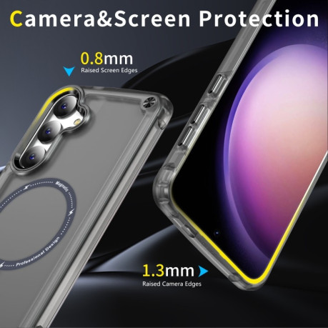 Протиударний чохол Skin Feel TPU + PC MagSafe Magnetic для Samsung Galaxy S25+ 5G - чорний