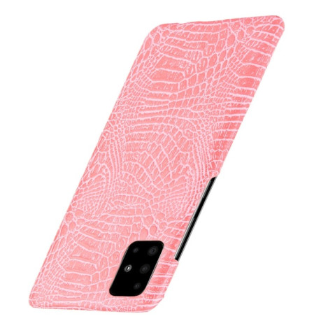 Удароміцний чохол Crocodile Texture на Samsung Galaxy A51-рожевий
