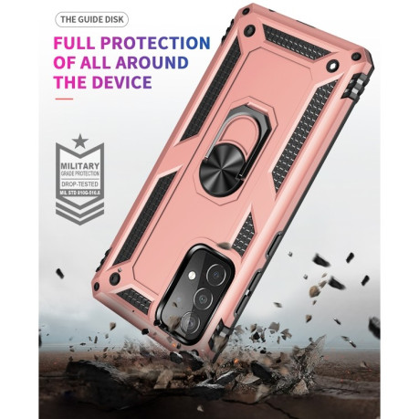 Протиударний чохол 360 Degree Rotating Holder Samsung Galaxy A52/A52s - рожеве золото