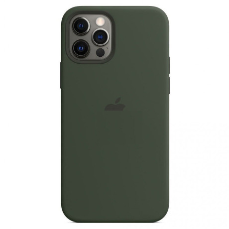 Силиконовый чехол Silicone Case Cyprus Green на iPhone 12 / iPhone 12 Pro with MagSafe - премиальное качество