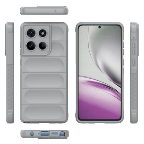 Силиконовый чехол Magic Flannel для Motorola Edge 60 Stylus 5G Global - серый