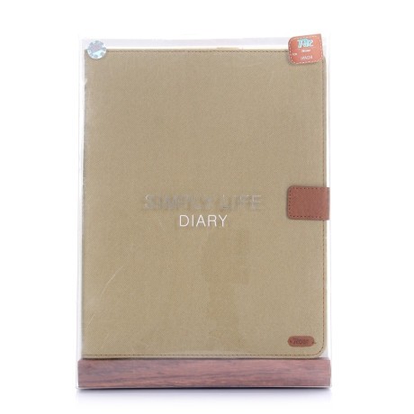 Кожаный Чехол Roar Simple Life Series Light коричневый для iPad 2, 3, 4