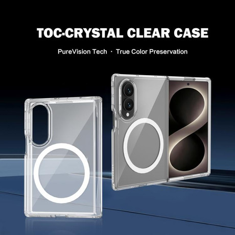 Протиударний магнітний чохол Lereach TOC Clear на Samsung Galaxy Fold8 5G — прозорий