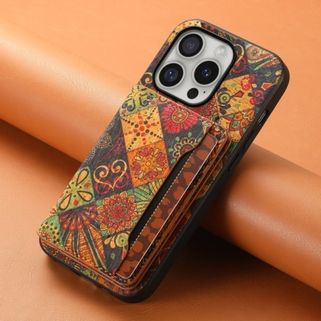 Противоударный чехол Card Slots для iPhone 16 Pro - Autumn Yellow