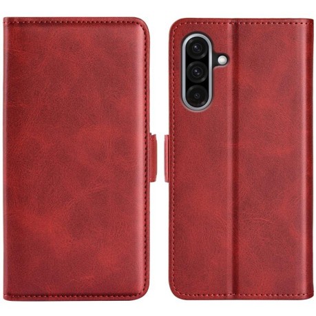 Чохол-книжка Dual-side Magnetic Buckle  для Samsung Galaxy A36 - червоний