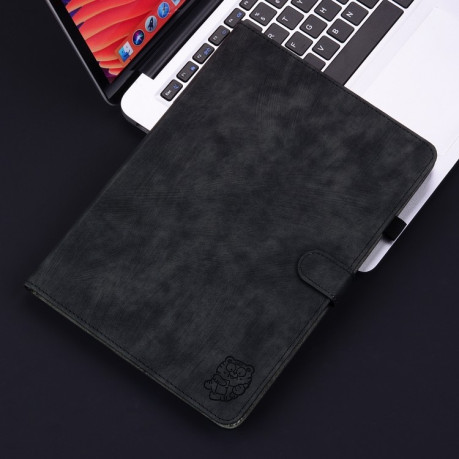 Чохол-книжка Embossed Tiger Pattern Leather для Xiaomi Redmi Pad SE 8.7 - чорний