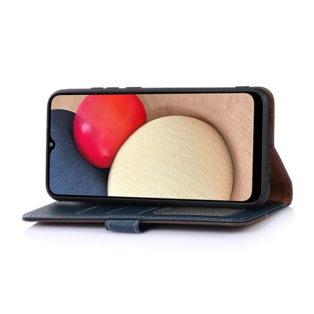 Чехол-книжка KHAZNEH Litchi Texture для Samsung Galaxy A56 5G - синий