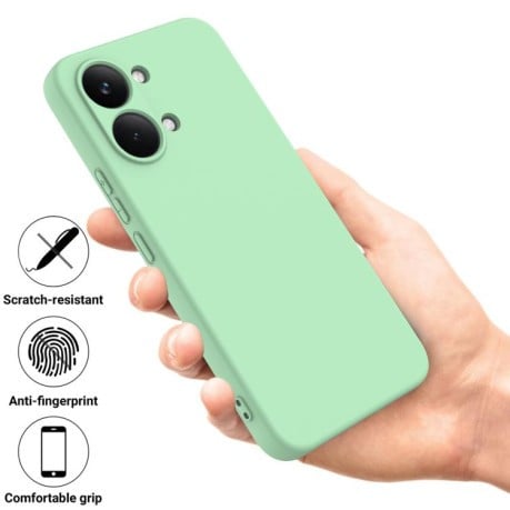 Силиконовый чехол Solid Color Liquid Silicone на Xiaomi Poco X8 Pro Max / Turbo 5 Max — зелёный