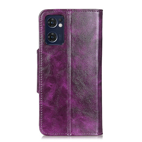 Чохол-книжка Crazy Horse Flip для OPPO Reno7 5G Global/ Find X5 Lite/OnePlus Nord CE2 5G - фіолетовий