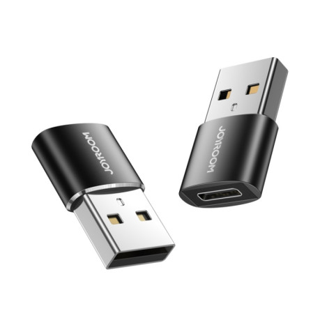 Адаптер JOYROOM S-H152 3A USB Male to USB-C / Type-C Female OTG Adapter - черный