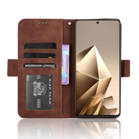Чохол-книжка Skin Feel Calf на Infinix Note 50 4G / Note 50 Pro 4G - коричневий