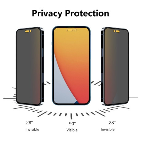 Защитное стекло ENKAY 28 Degree Privacy Screen для iPhone 14 Pro Max