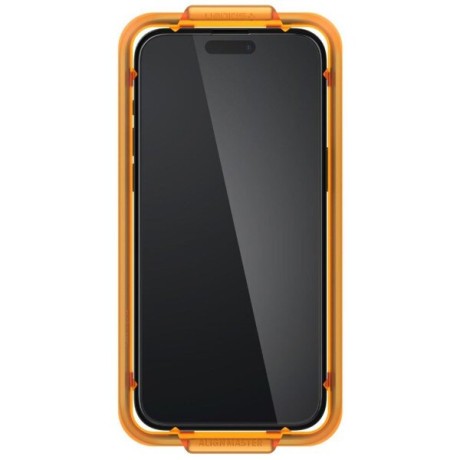 Комплект защитных стекол Spigen Alm Glass Fc для iPhone 15 Pro Max - Black
