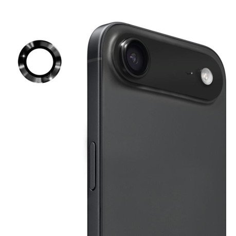 Захисне скло на камеру ENKAY 9H Aluminium для iPhone Air - чорне