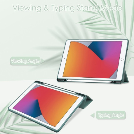 Чохол-книга Transparent Acrylic для iPad 10.2 - зелений