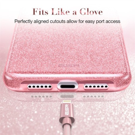 Чехол ESR Makeup Series на iPhone 11-розовое золото
