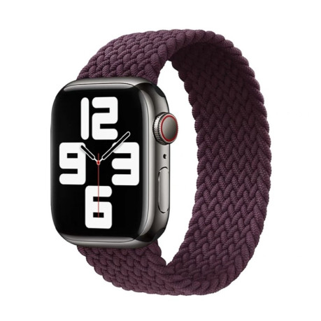 Ремешок Nylon Single-turn Braided для Apple Watch Series 7 41mm /40mm /38mm - темно-красный