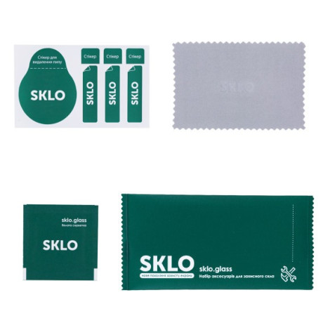 Защитное стекло SKLO 3D full glue для Apple iPhone 7/8 Plus - белое